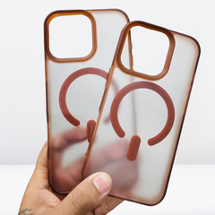 Acrylic Magsafe Matte Case for iPhone 16Pro/Pro Max (Desert Brown Color)