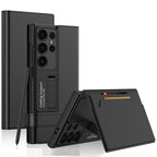 Samsung Galaxy S24 Ultra GKK Clamshell Leather Flip Wallet Case Cover - Black Mobile Case by CoverMeUp