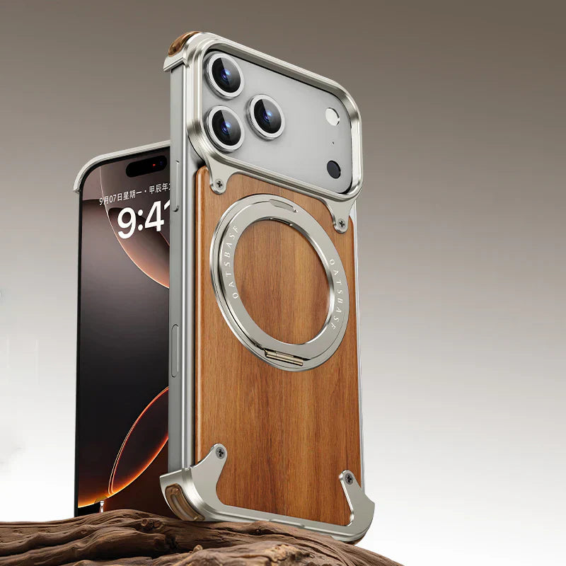 covermeup Walnut Lens Protection - iPhone Case