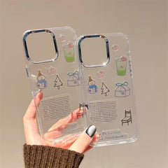 Transparent DIY Sticker Phone Case – Cute & Creative Protective Cover for Iphone