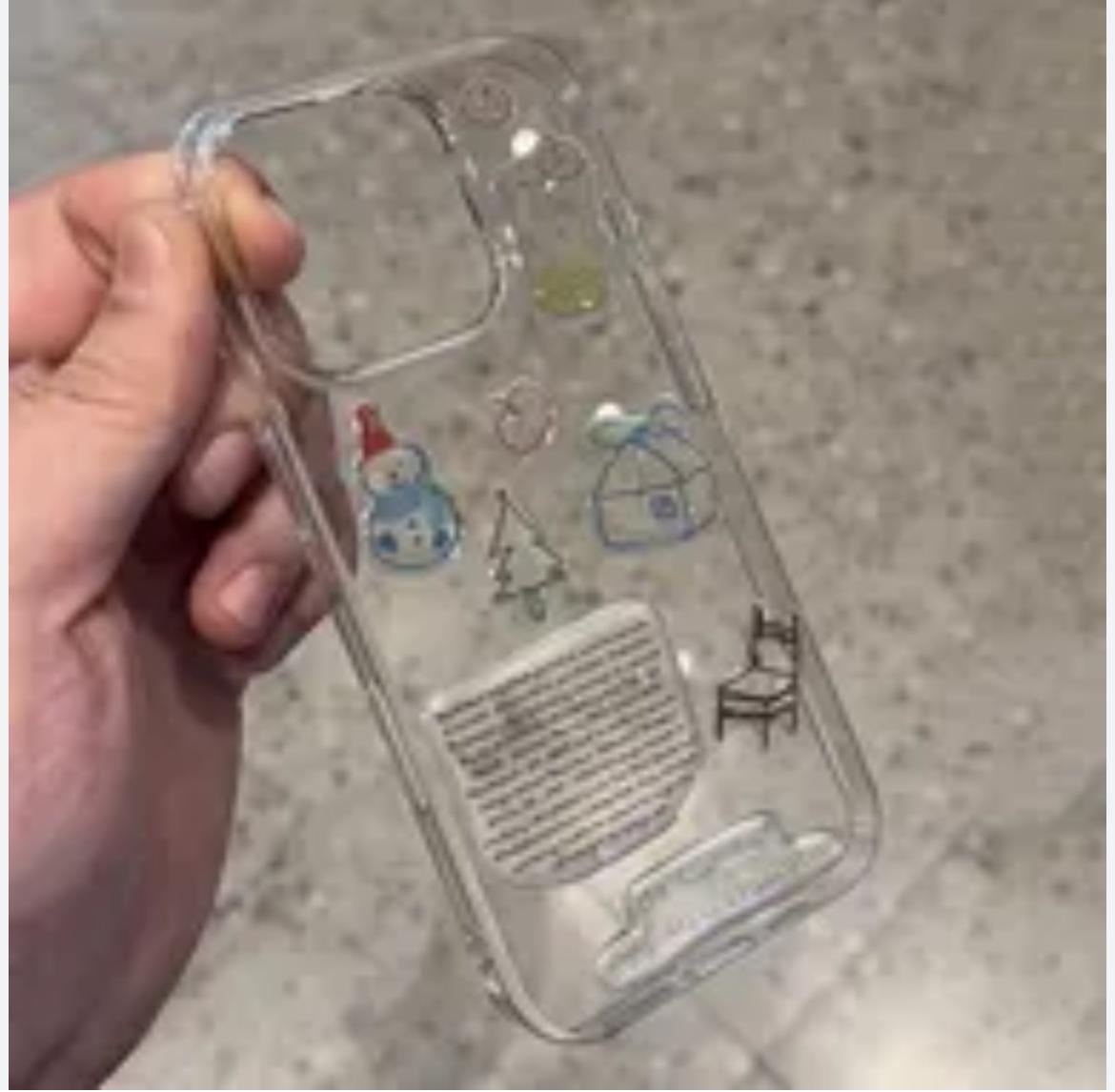 Transparent DIY Sticker Phone Case – Cute & Creative Protective Cover for Iphone