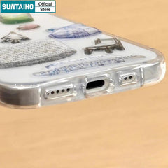 Transparent DIY Sticker Phone Case – Cute & Creative Protective Cover for Iphone