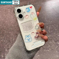 Transparent DIY Sticker Phone Case – Cute & Creative Protective Cover for Iphone