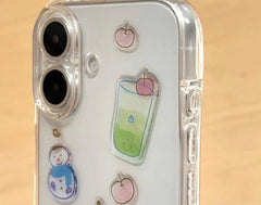 Transparent DIY Sticker Phone Case – Cute & Creative Protective Cover for Iphone