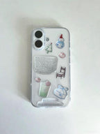 Protective Apple iPhone Back Cover - Transparent DIY Sticker Phone Case – Cute & Creative Protective Cover for Iphone - Style 7