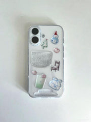 Transparent DIY Sticker Phone Case – Cute & Creative Protective Cover for Iphone