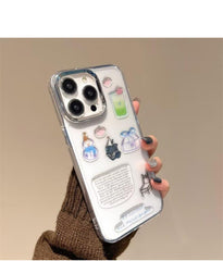 Transparent DIY Sticker Phone Case – Cute & Creative Protective Cover for Iphone