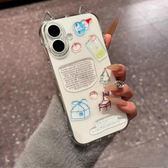 Transparent DIY Sticker Phone Case – Cute & Creative Protective Cover for Iphone