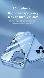 Crystal Clear Chrome Electroplated Non Yellow Case Mobile Case by CoverMeUp