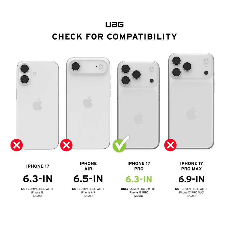 UAG Urban Armor Gear Pathfinder Clear iPhone 17 Pro Case