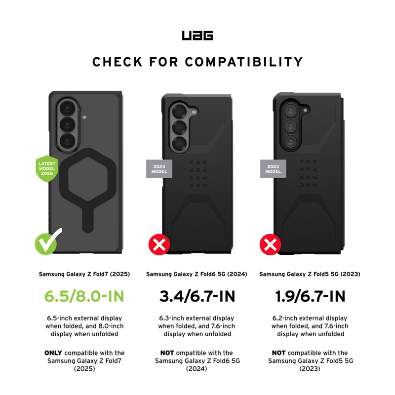 UAG Urban Armor Gear Mouve Galaxy Z Fold7 Case