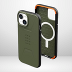Protective Apple iPhone Back Cover - UAG Civilian Mag-Safe, Slim Fit Rugged Protective Case for iPhone 14 - Style 4