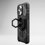 Protective Apple iPhone Back Cover - UAG Universal Magnetic Ring Metal Stand For iPhone. (BLACK) - Style 3