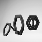Protective Apple iPhone Back Cover - UAG Universal Magnetic Ring Metal Stand For iPhone. (BLACK)