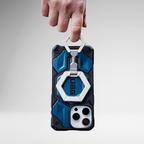 Protective Apple iPhone Back Cover - UAG Universal Magnetic Ring Metal Stand For iPhone. (BLACK) - Style 4