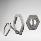 Protective Apple iPhone Back Cover - UAG Universal Magnetic Ring Metal Stand For iPhone. (TITANIUM GREY)