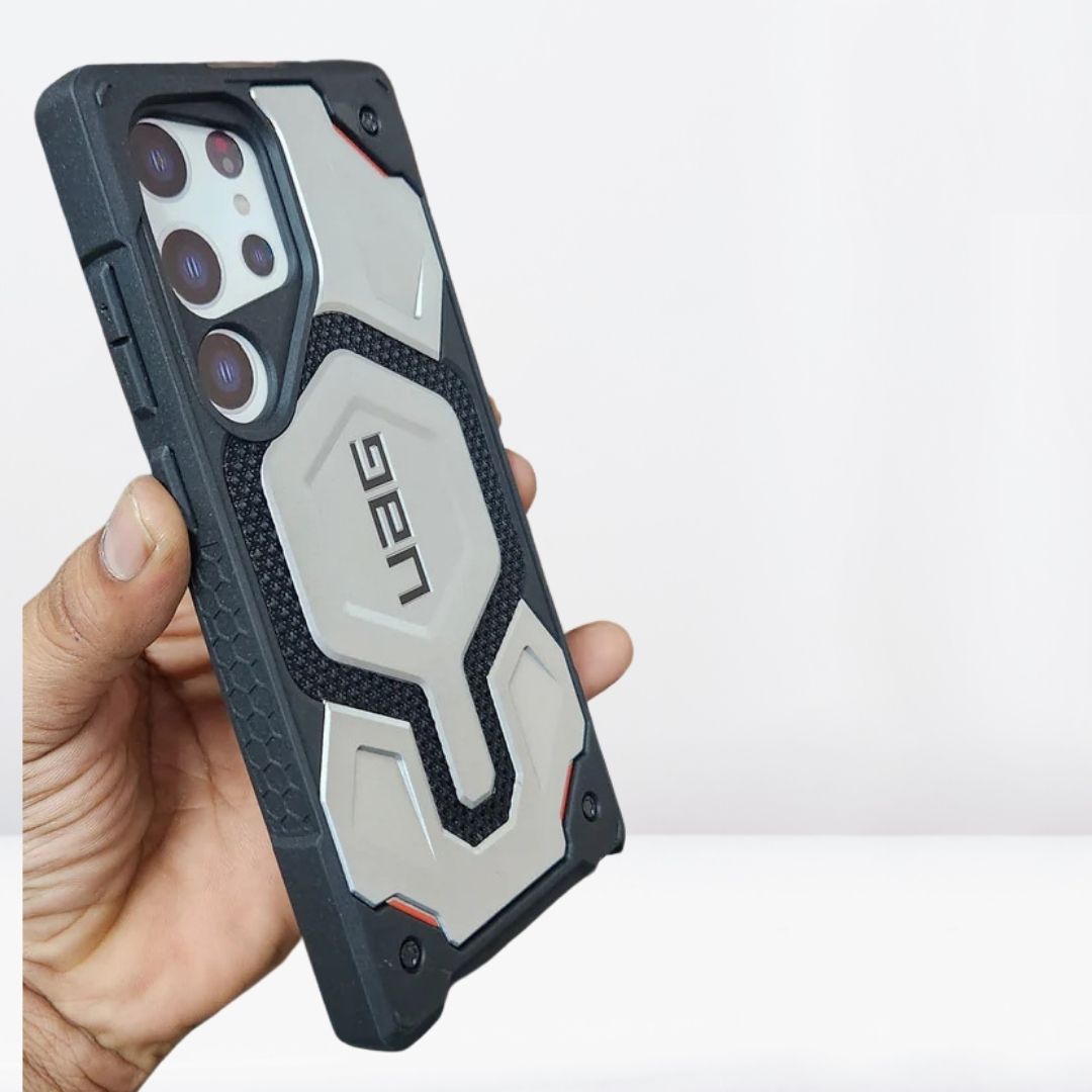 UAG Monarch Pro Kevlar Dupont MagSafe case for Samsung Galaxy S23 Ultra/S24 Ultra/S25 Ultra (TITANIUM)