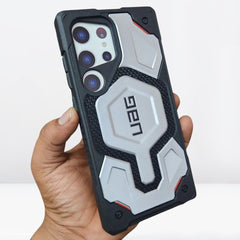 UAG Monarch Pro Kevlar Dupont MagSafe case for Samsung Galaxy S23 Ultra/S24 Ultra/S25 Ultra (TITANIUM)