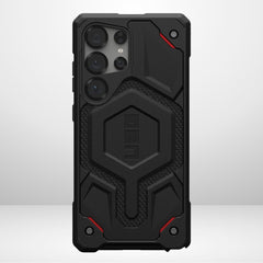 UAG Monarch Pro Kevlar Dupont MagSafe case for Samsung Galaxy S23 Ultra/S24 Ultra/S25 Ultra (BLACK)