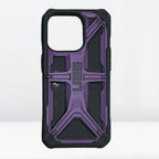Protective Apple iPhone Back Cover - UAG Monarch Pro Kevlar Series Back Case for iPhone 14 Pro/Pro Max (Carbon Fiber/Purple) - Style 2
