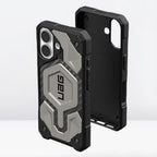 Protective Apple iPhone Back Cover - UAG Monarch Pro Series MagSafe for iPhone 16 Series (Titanium) - Style 6