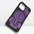 Protective Apple iPhone Back Cover - UAG Monarch Pro Series with MagSafe Rugged, Shockproof for iPhone14/14Pro/Pro Max (PURPLE) - Style 4