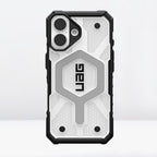 Protective Apple iPhone Back Cover - UAG Pathfinder MagSafe Case for iPhone 16 (Smoke Ice)
