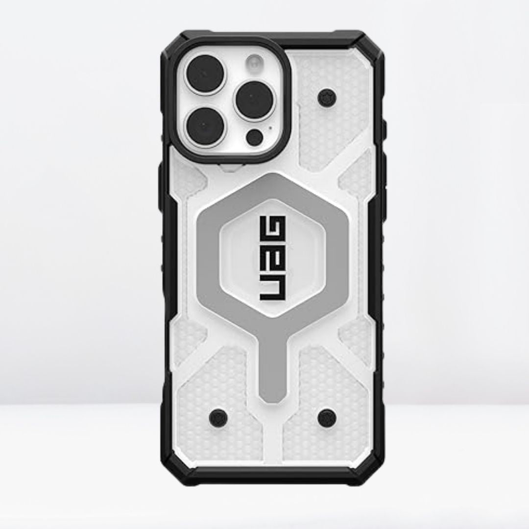 UAG Pathfinder MagSafe Case for iPhone 16 (Smoke Ice)