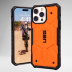 Protective Apple iPhone Back Cover - UAG Pathfinder MagSafe Case iPhone 16 Series (Orange)