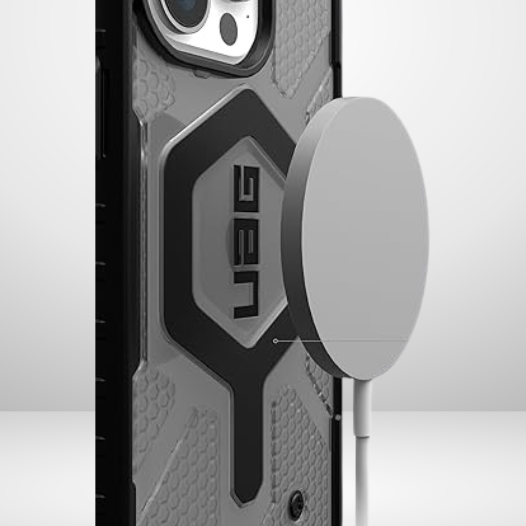 UAG Pathfinder MagSafe, Slim Fit Rugged Protective Case for iPhone 15 Series (ASH)