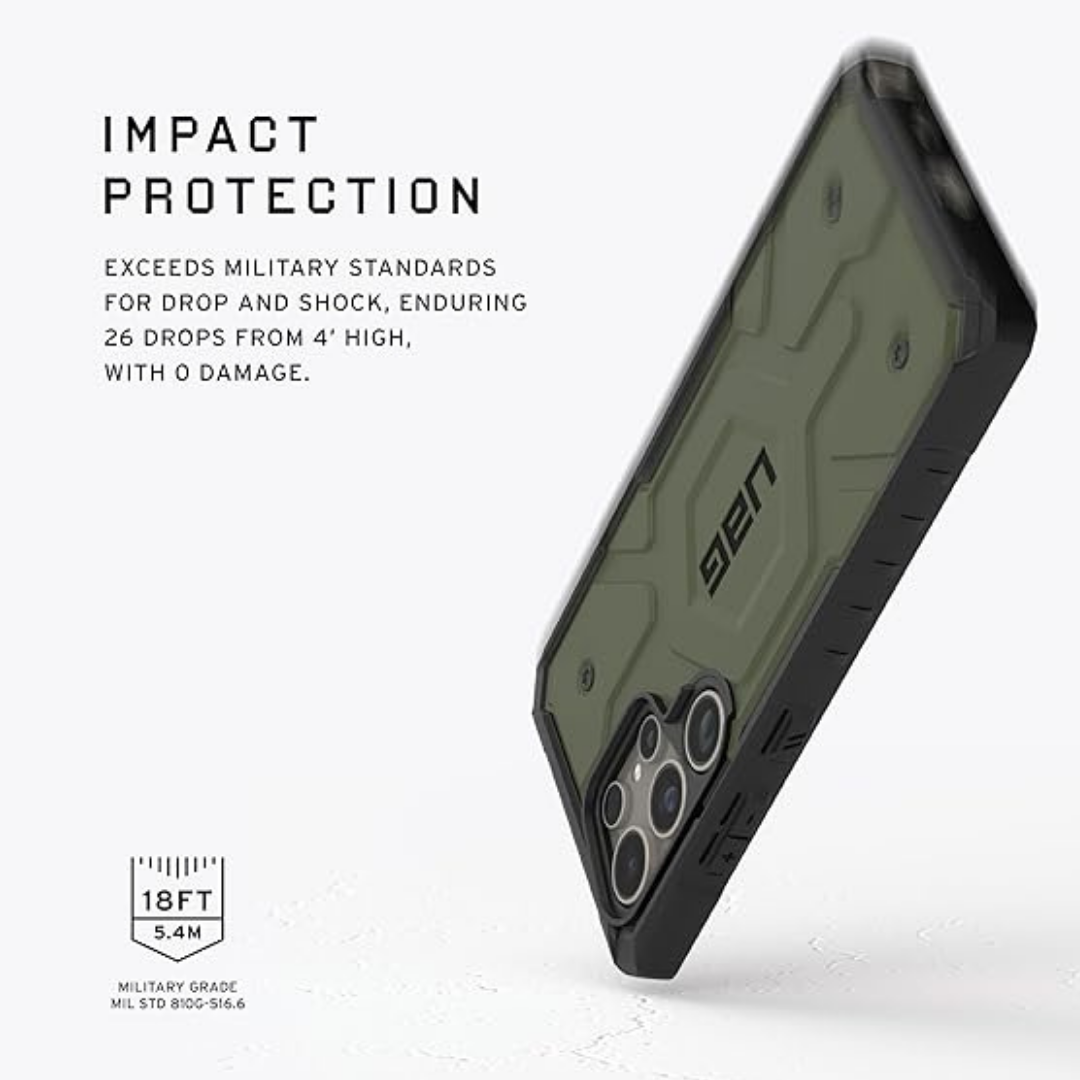 UAG Pathfinder Magsafe Case for the Samsung Galaxy S24 Ultra/S25 Ultra (Olive)