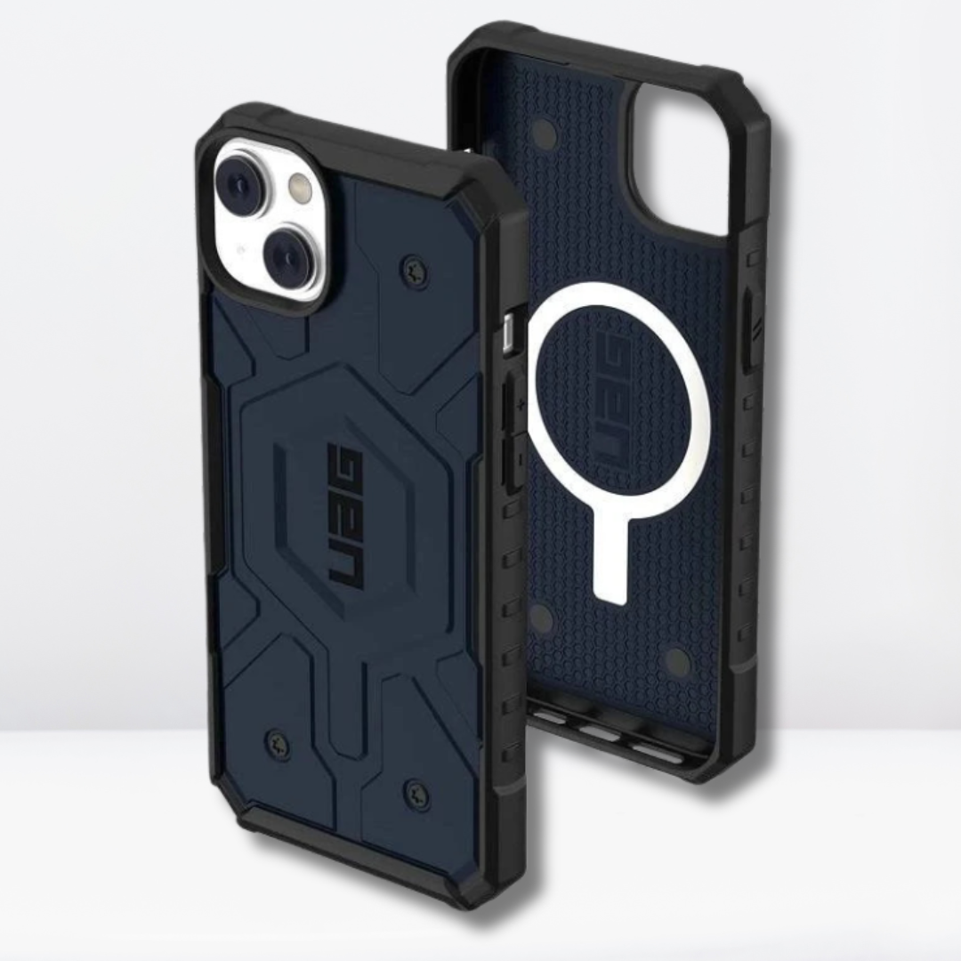 UAG Pathfinder with MagSafe Rugged Protection Case for iPhone 15 (Mallard Blue)