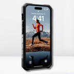 Protective Apple iPhone Back Cover - UAG Plasma Series Ice Black Transparent Back Case for iPhone 14 Pro/14 Pro Max - Style 8