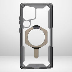 UAG Plasma XTE Stand MagSafe ,Rugged Protective Case for S25 Ultra (Natural Titanium/Black)