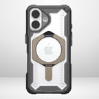 Protective Apple iPhone Back Cover - UAG Plasma XTE Stand MagSafe ,Rugged Protective Case for iPhone 16 series (Natural Titanium)