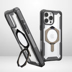 UAG Plasma XTE Stand MagSafe ,Rugged Protective Case for S24 Ultra (Natural Titanium/Black) Mobile Case by CoverMeUp - Style 9