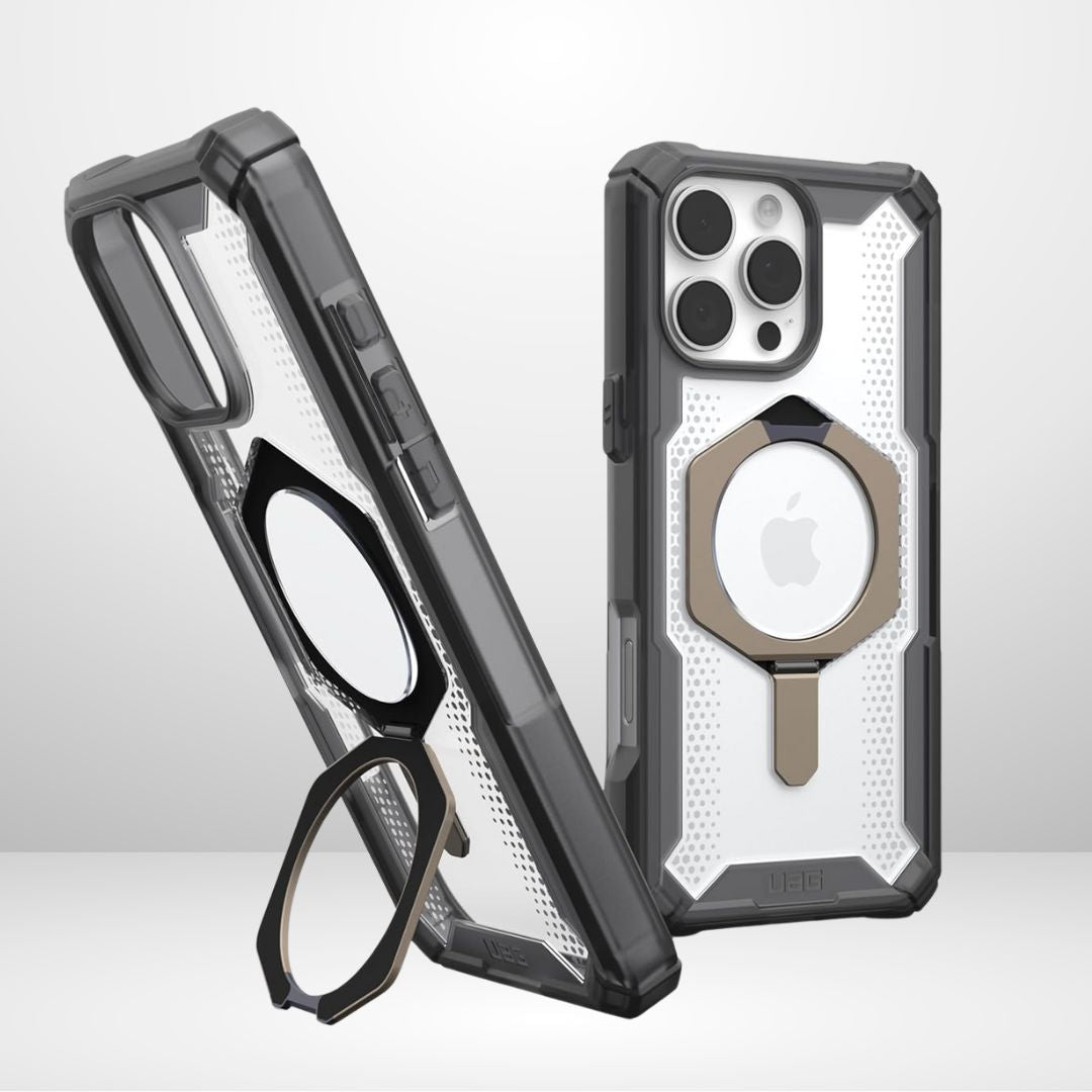 UAG Plasma XTE Stand MagSafe ,Rugged Protective Case for S25 Ultra (Natural Titanium/Black)