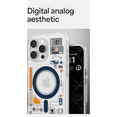 Ultra Hybrid Circuit Blueprint  MagFit Case Compatible with iPhone and Samsung