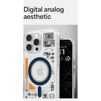 Protective Apple iPhone Back Cover - Ultra Hybrid Circuit Blueprint  MagFit Case Compatible with iPhone and Samsung - Style 2