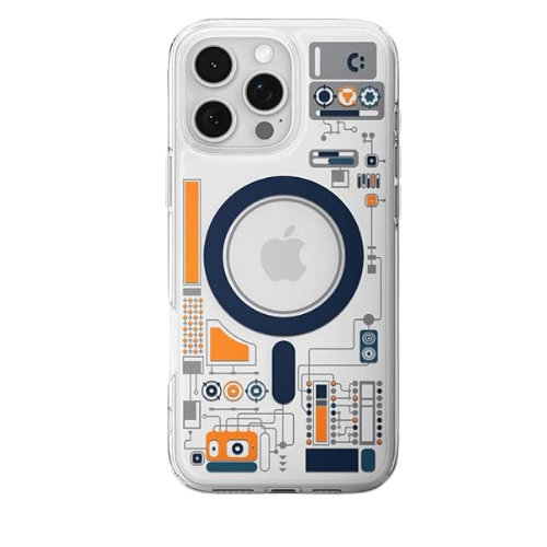 Ultra Hybrid Circuit Blueprint  MagFit Case Compatible with iPhone and Samsung