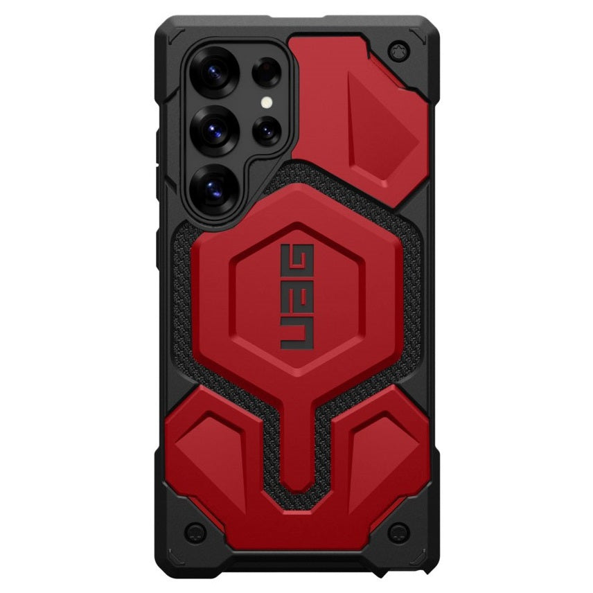 Samsung Galaxy S25 Ultra UAG Monarch Pro Kevlar Protective Case with MagSafe - Red Mobile Case by CoverMeUp