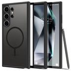 Samsung Galaxy S25 Ultra Hybrid Black Boarder Shockproof Case - Magsafe Mobile Case by CoverMeUp