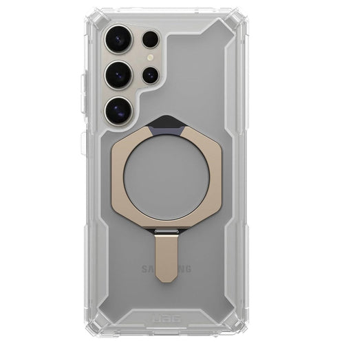 Samsung Galaxy S25 Ultra UAG Plasma XTE with MagSafe & Metal Kickstand (Camera Ring Compatible) - Clear Mobile Case by CoverMeUp