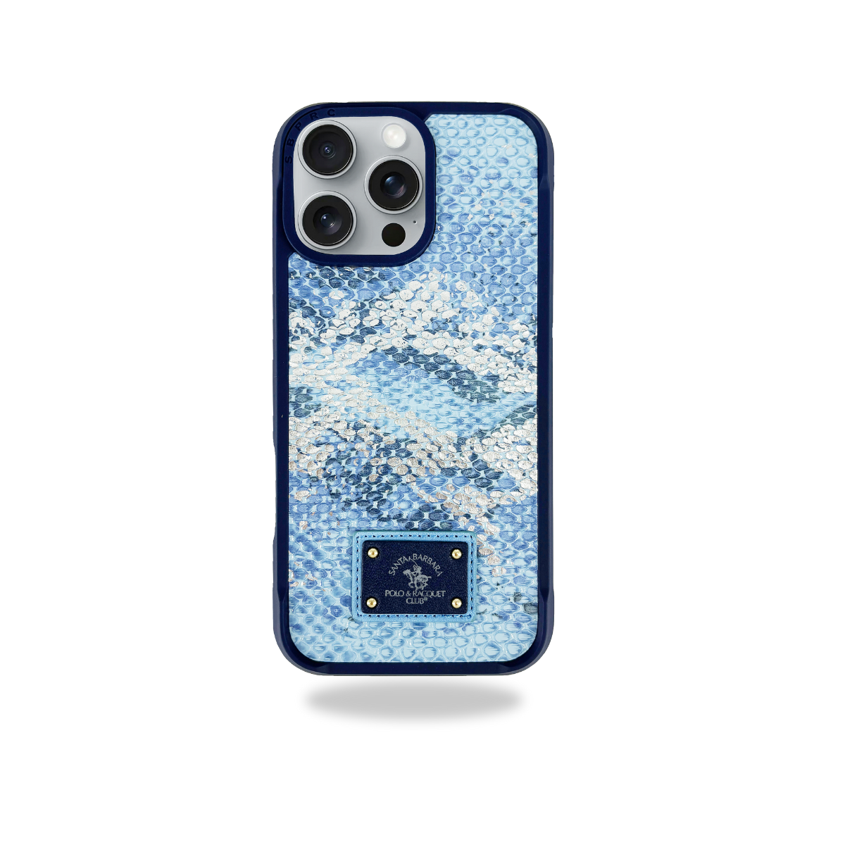Protective Apple iPhone Back Cover - Santa Barbara Polo Raquet Club Sagar Series for iPhone 16 Pro (Navy Blue)
