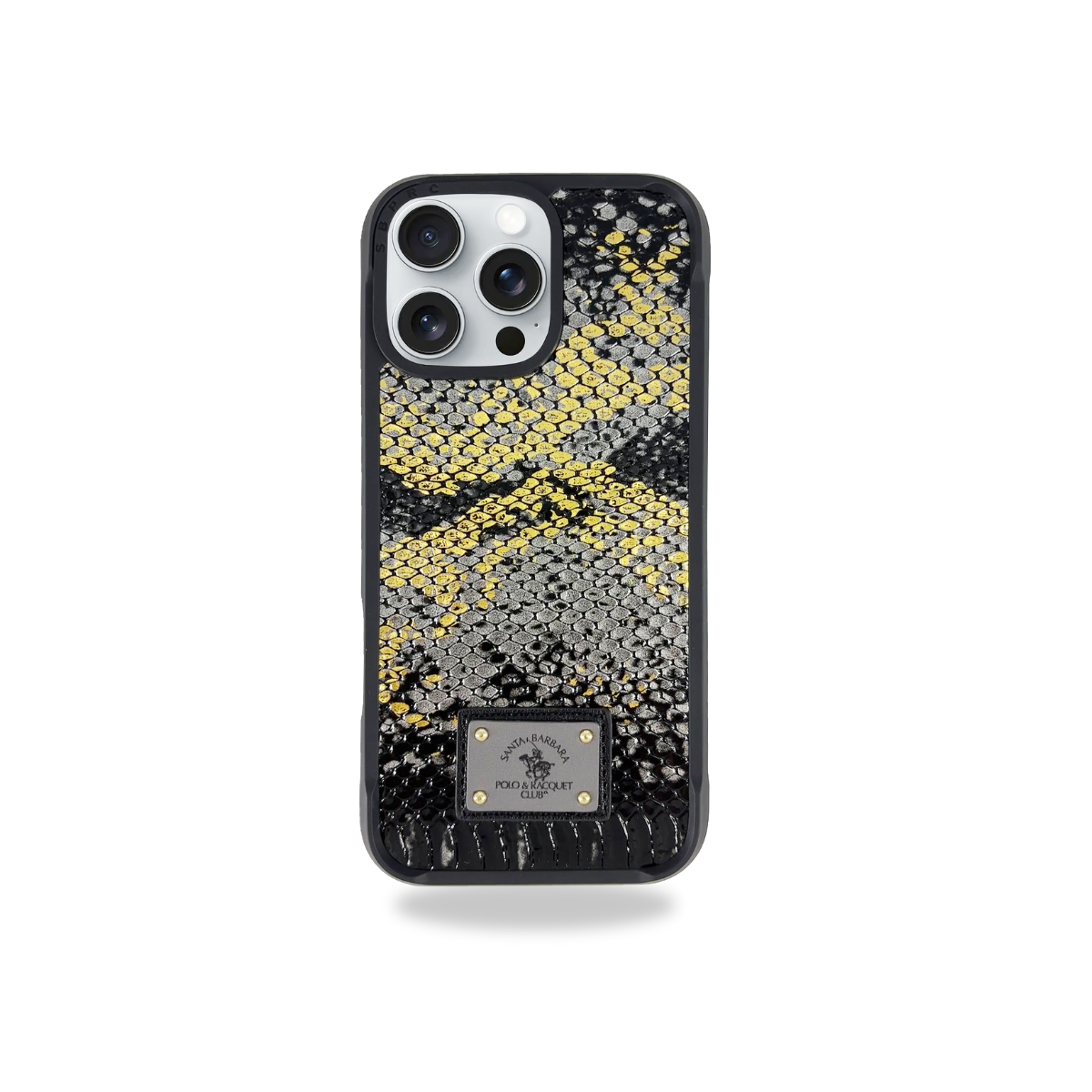 Protective Apple iPhone Back Cover - Santa Barbara Polo Raquet Club Sagar Series for iPhone 16 Pro (Black)