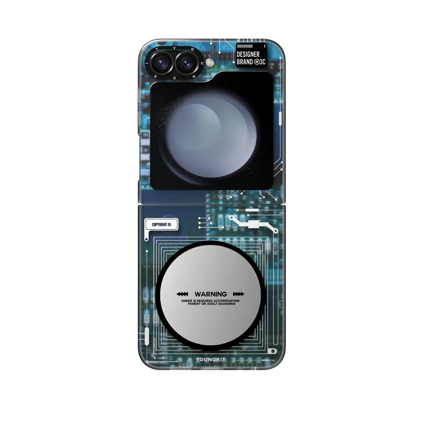 Circuit Board Futuristic Case for Samsung Galaxy Z FLIP 6
