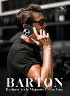 Protective Apple iPhone Back Cover - Santa Barbara Polo Raquet Club Barton Series for iPhone 16 Pro (Black & Red) - Style 2
