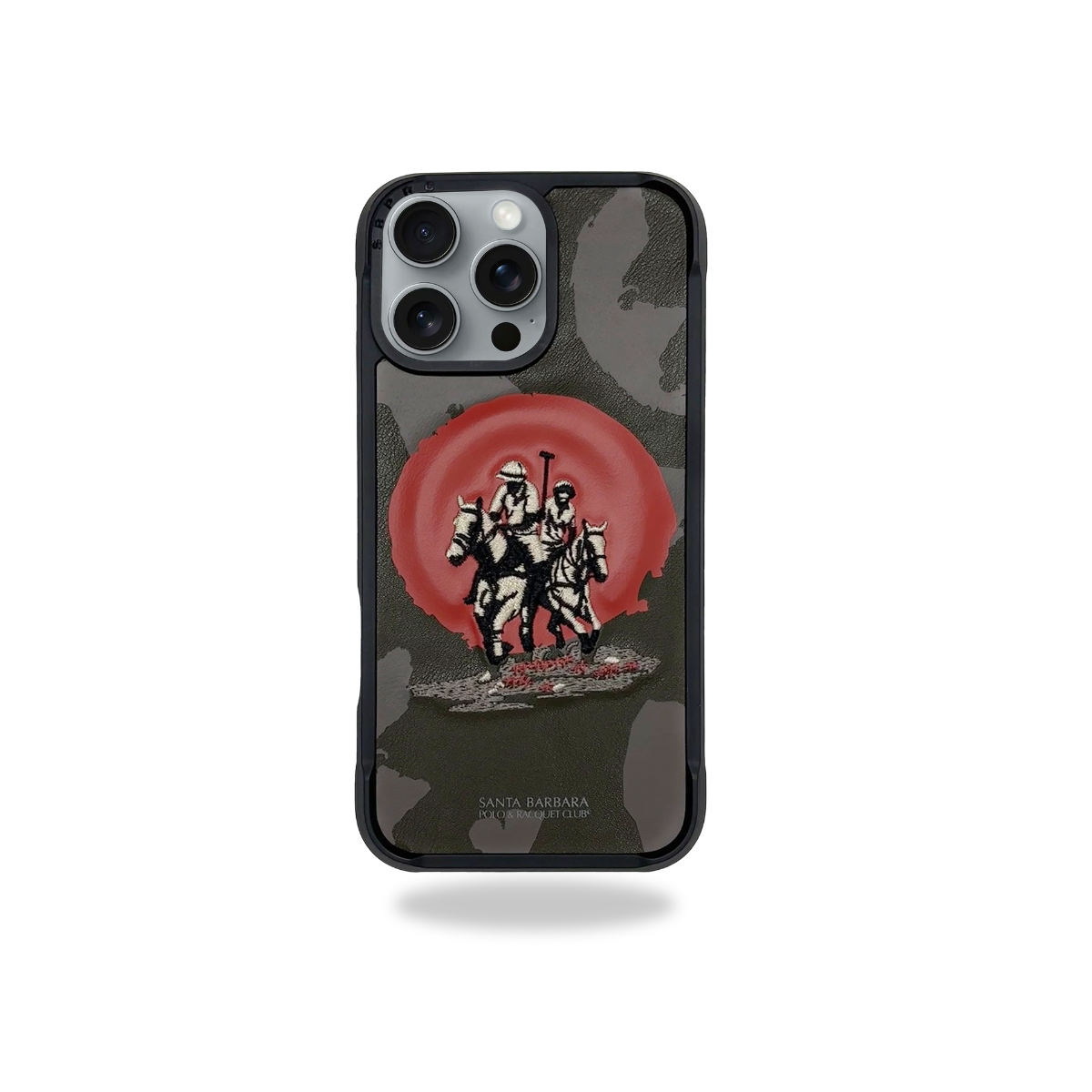 Protective Apple iPhone Back Cover - Santa Barbara Polo Raquet Club VIRGIL Series for iPhone 16 Pro (Black)