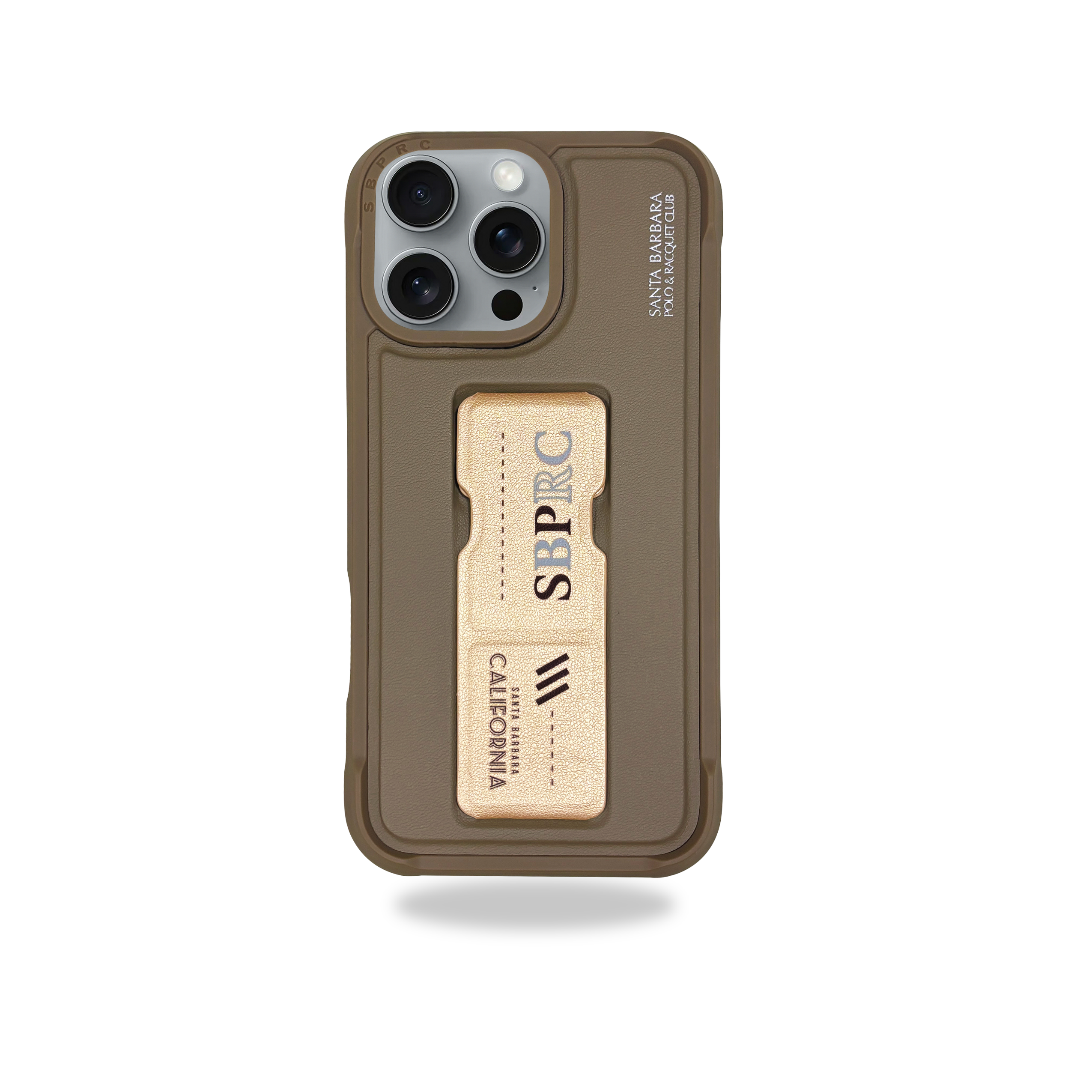 Protective Apple iPhone Back Cover - Santa Barbara Polo Raquet Club KIRK Series for iPhone 16 Pro Max (BROWN)