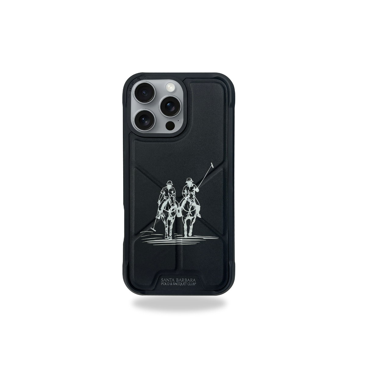 Protective Apple iPhone Back Cover - Santa Barbara Polo Raquet Club MARION Series for iPhone 16 Pro (BLACK)